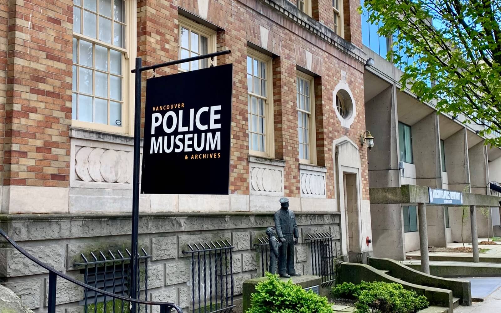 The entrance to the Vancouver Police Museum