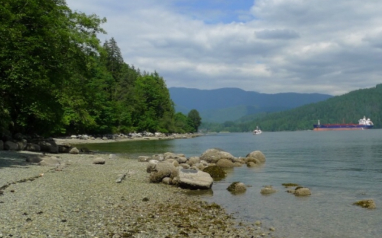 The view of Deep Cove from Cates Park