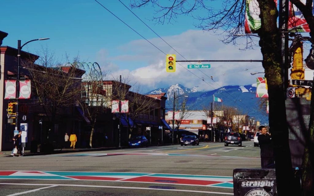 The intersection of 1st and Commercial, Little Italy Vancouver