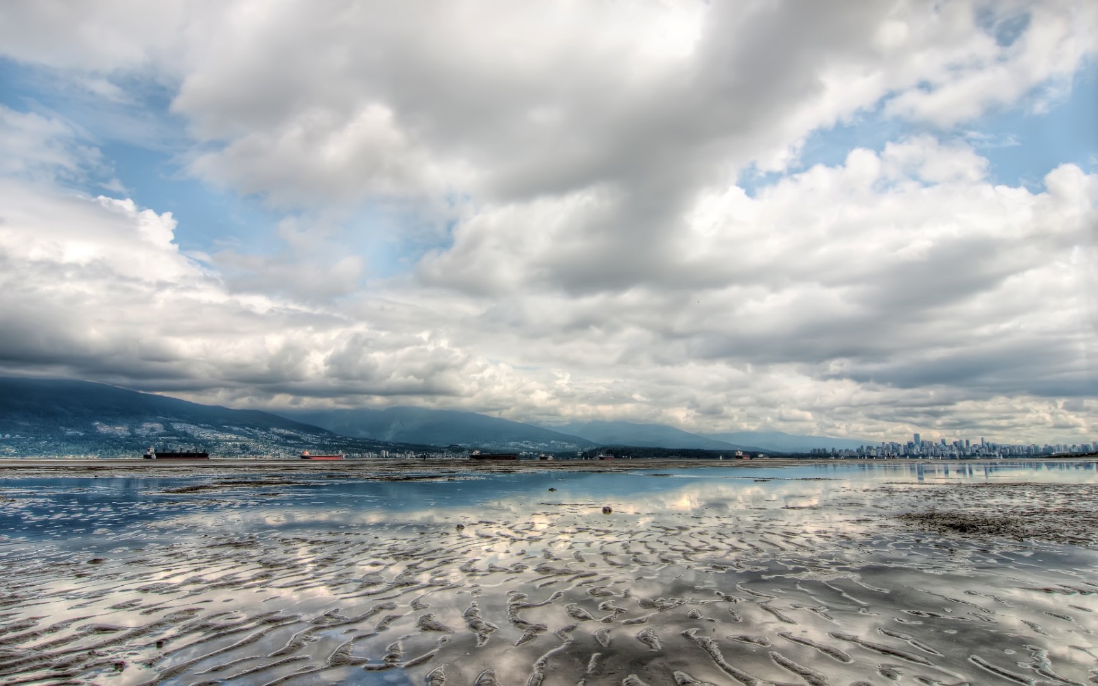 The view of English Bay from Spanish Banks West, Vancouver