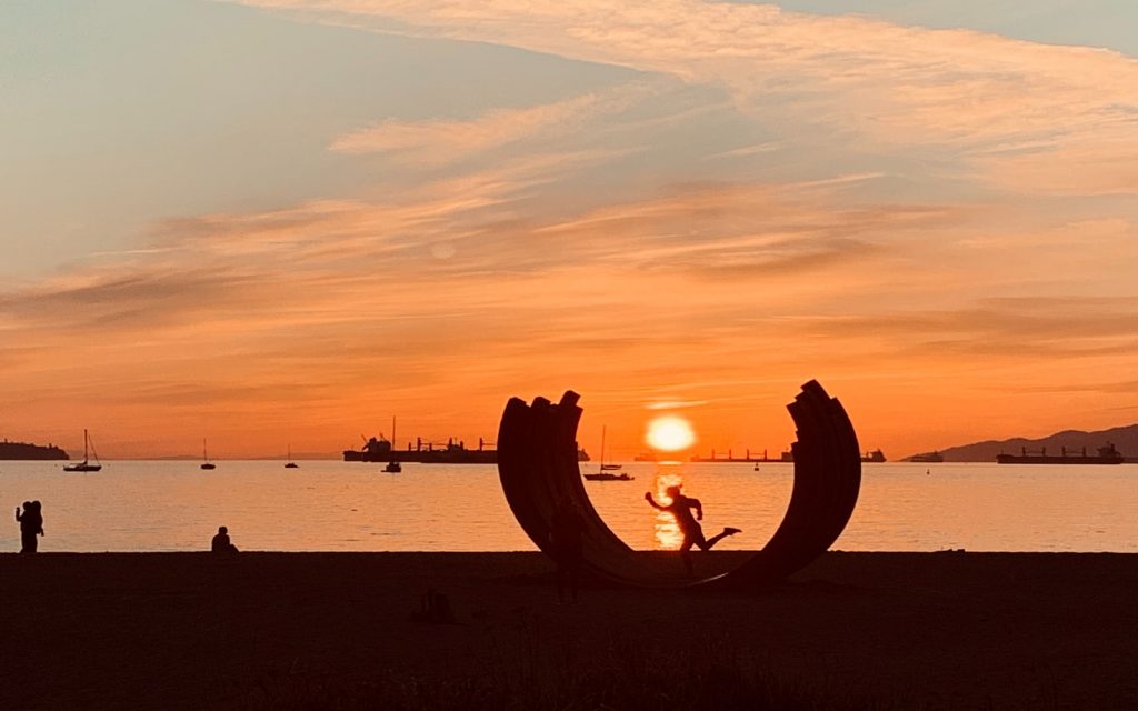 The whale bones at Sunset Beach, Vancouver