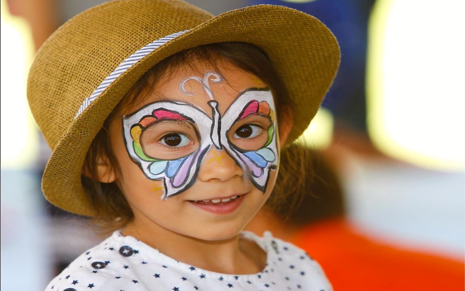 A girl has her face painted at the Vancouver International Children’s Festival