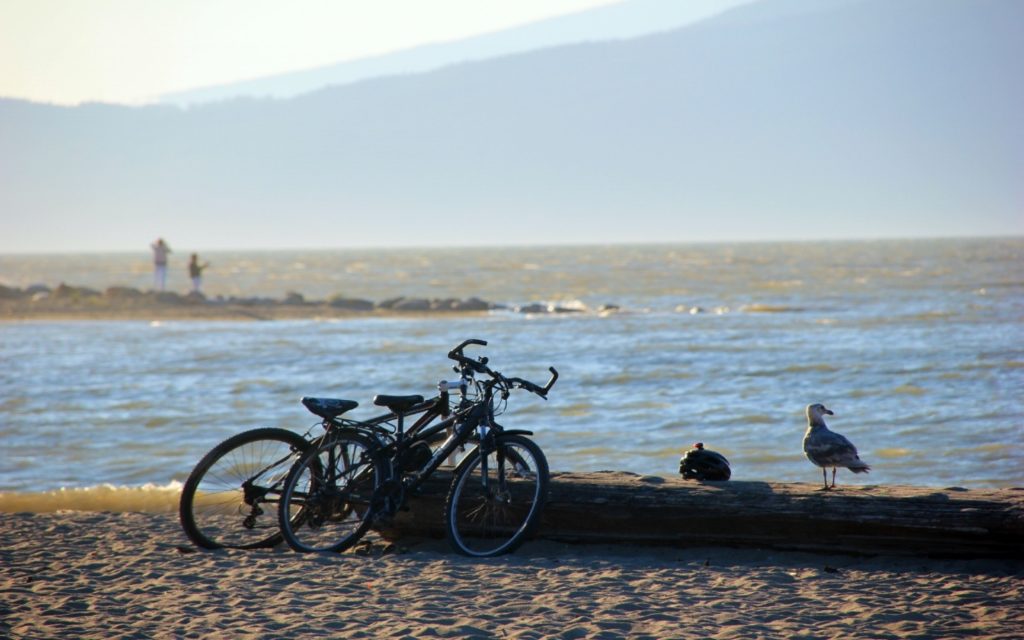A view from the Seawall at Locarno Beach, Vancouver