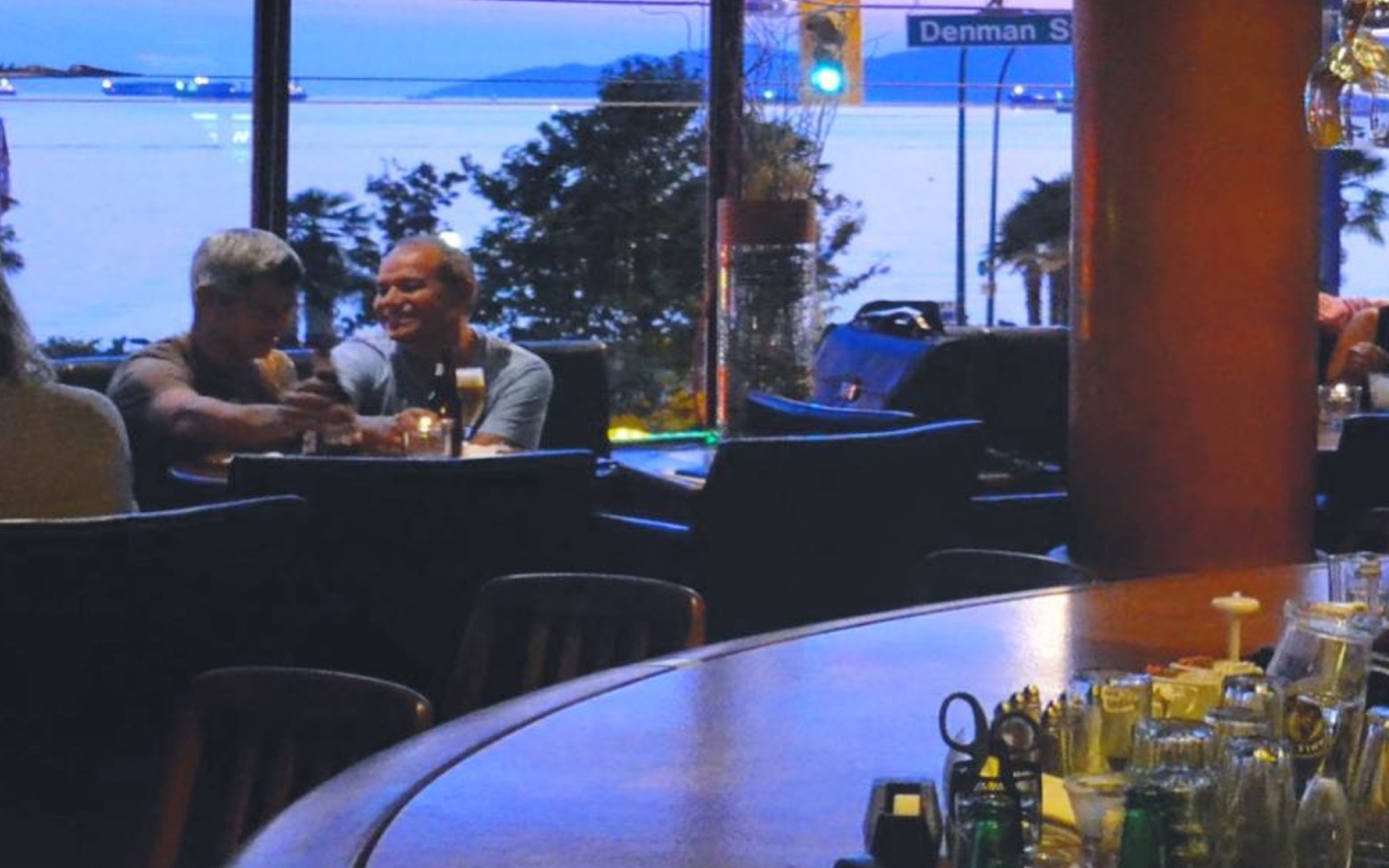 The view of English Bay from the Bayside Lounge, Vancouver