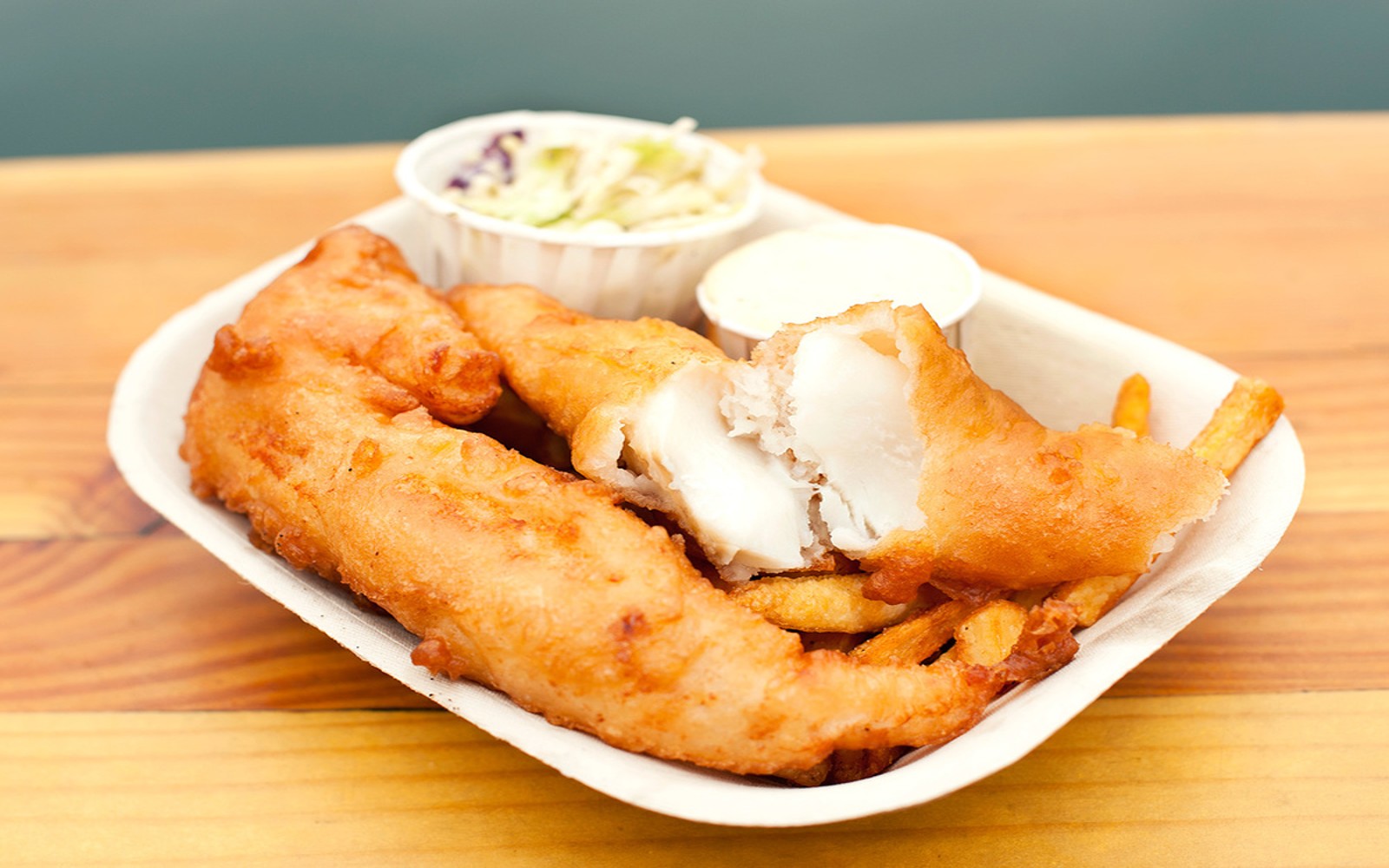 Fish and chips from Redfish Bluefish, Victoria BC