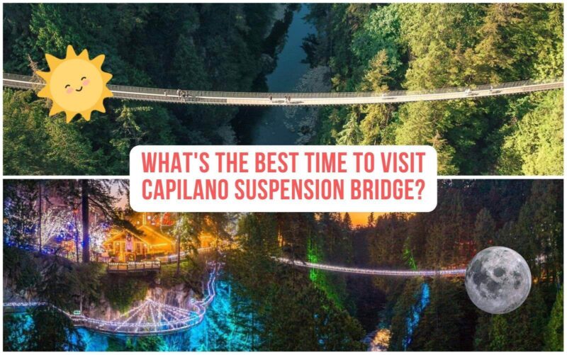 photos of the best time to visit capilano suspension bridge