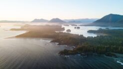 view from the seaplane ride between vancouver and tofino