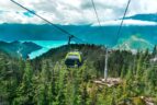a group takes the gondola up Mt. Habrich after purchasing sea to sky gondola tickets