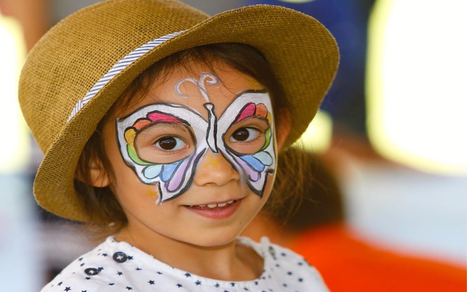 A girl has her face painted at the Vancouver International Children’s Festival