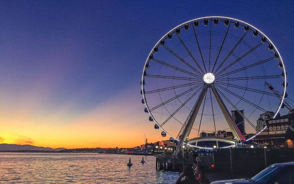 the great wheel on seattle's waterfront