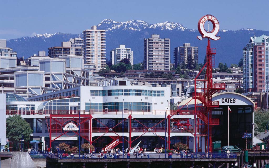 lonsdale quay market in vancouver bc canada