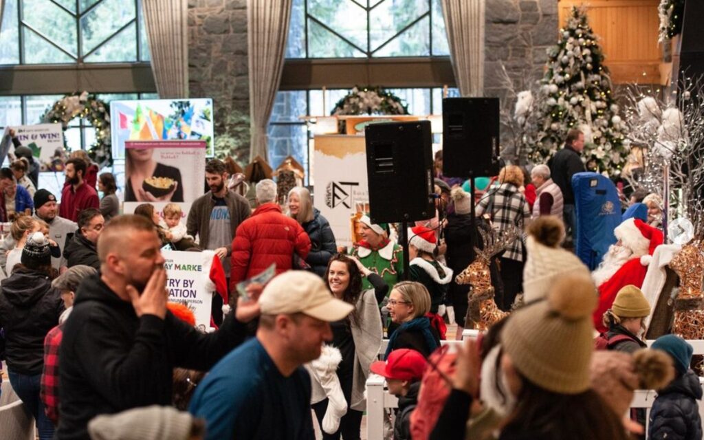 the Arts Whistler Holiday Market, one of the most popular whistler christmas markets.