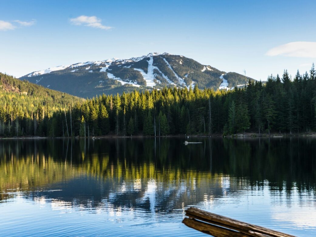 A shot of Lost Lake Whistler, just outside the village.