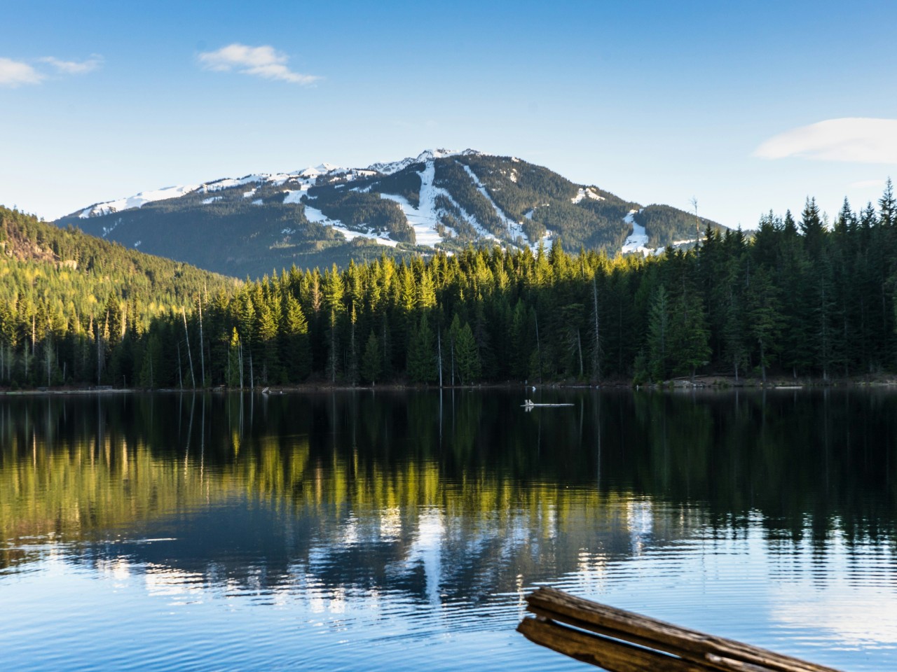 A shot of Lost Lake Whistler, just outside the village.