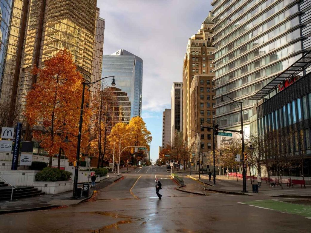 downtown vancouver during autumn