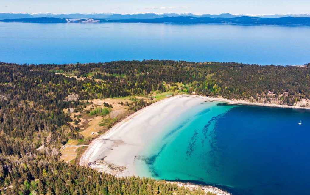 The crystal clear waters of Hornby Island.